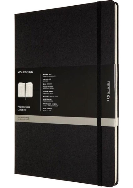 Pro Notebook Sert Kapak 21X29.7 Black