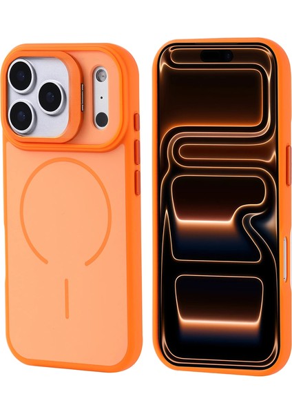 Apple iPhone 17 Pro Max Kılıf M-Safe Şarj Özellikli Kamera Standlı Redclick Notron Kapak