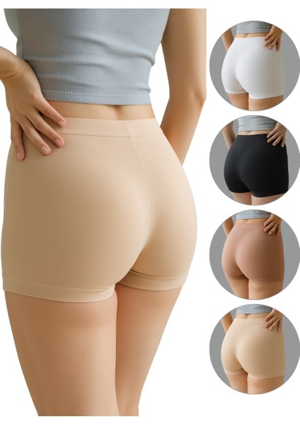 Kadın Boxer 4’lü Set – Pamuklu, İz Yapmaz ve Nefes Alan Kumaş – Siyah, Beyaz, Gülkurusu, Ten Rengi fiyatları