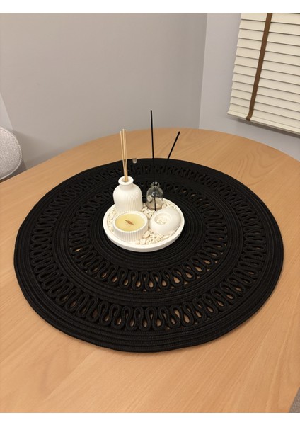 Arion Hasır Jüt Yuvarlak Runner 60X60