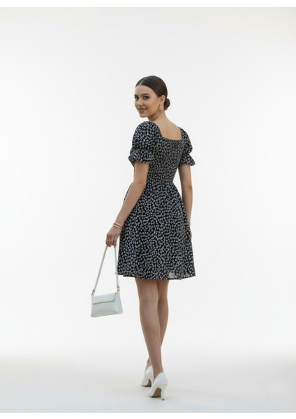 Çiçek Desenli Gipeli Elbise modelleri