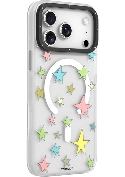 iPhone 17 Pro Max Uyumlu Kılıf M-Safe Şarj Özellikli Airbagli Youngkit Sweathart Serisi Kapak Gri fiyatları