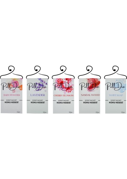 5'li Karışık Çekmece Dolap ve Ayakkabılık Çekmece Parfümlü Kese Kokusu Oda Koku Kesesi fiyatları