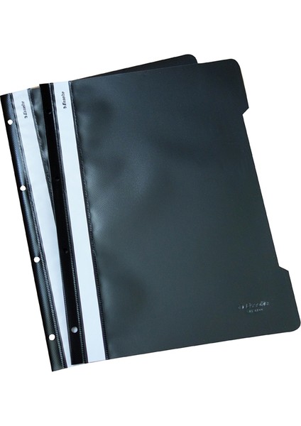 Esselte Telli Dosya Plastik A4 Siyah (50 Li PAKET)SLT-4199
