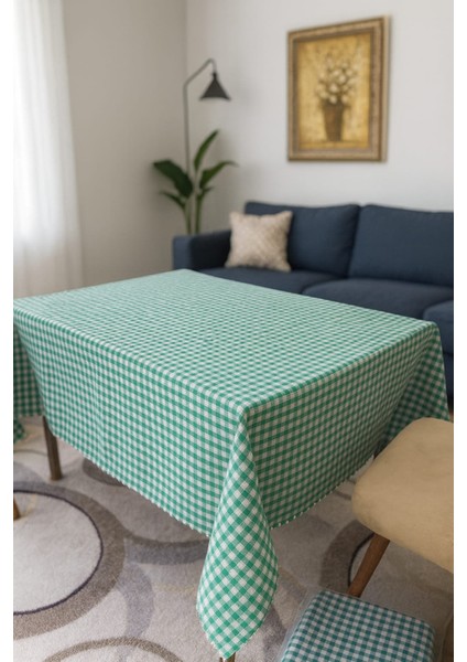 170X170 Pöti Kareli Masa Örtüsü – Günlük Kullanıma Uygun, Şık ve Pratik