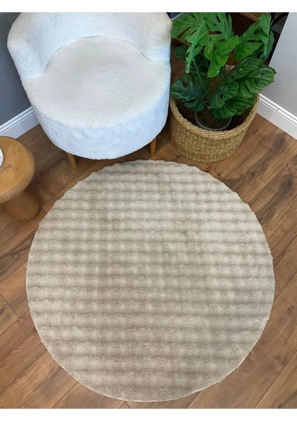 Cloudy Tavşan Tüyü Peluş Yuvarlak Modern Yumuşacık Halı Yıkanabilir Kaymaz fiyatları