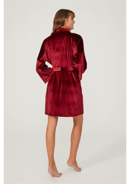 Vişne Kadife Kadın Sabahlık fiyatları