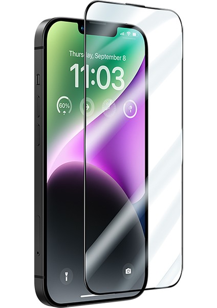 iPhone 13 Uyumlu Benks V Pro Ultra Shield 0.3mm Ekran Koruyucu Uygulama Aparatlı Şeffaf