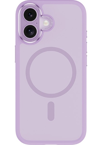 iPhone 17 Uyumlu Kılıf M-Safe Şarj Özellikli Benks Mist Magnetik Kapak Açık Mor
