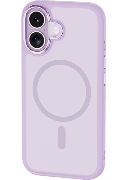 iPhone 17 Uyumlu Kılıf M-Safe Şarj Özellikli Benks Mist Magnetik Kapak Açık Mor modelleri