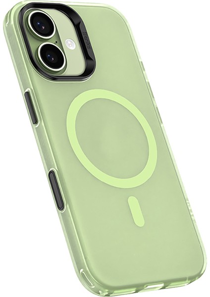 iPhone 17 Uyumlu Kılıf M-Safe Şarj Özellikli Benks Lucid Armor Magnetik Kapak Açık Yeşil fiyatları