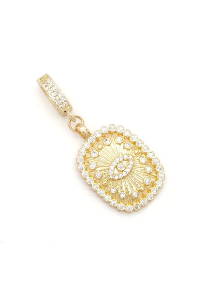 Ajda Charm Çelik Altın Kaplama Kadın Taşlı Göz MODEL-CHR-109 modelleri