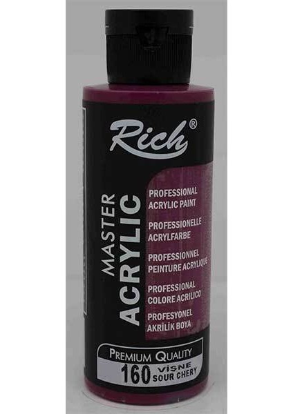 Rich Akrilik Boya Master 120 cc Vişne 160