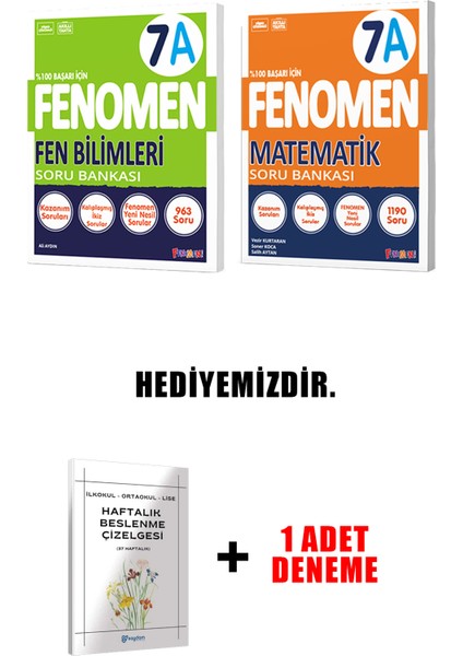 Fenomen Yayınlıcılık 7.sınıf A Grubu 2'li Set (Güncel) modelleri
