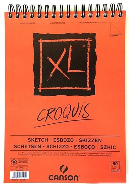 Canson Croquıs Xl Eskiz 90 gr Üsten Spiralli A5 50 Yp