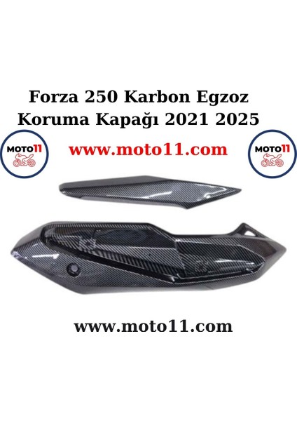 Forza 250 Egzoz Koruma Karbon Set 2021 2025 | MOTO11
