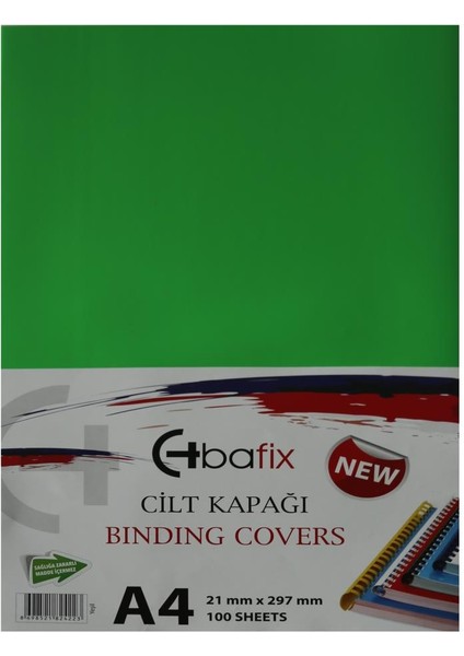 Bafix Cilt Kapağı Plastik Opak A4 160 Mıc Yeşil (100 Lü) fırsatları