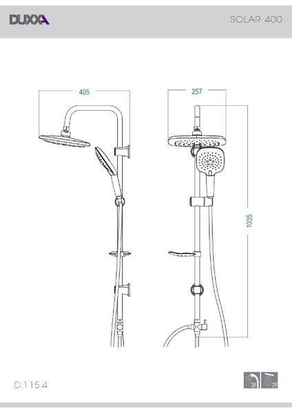 Solar Tepe Duş Başlığı fiyatları
