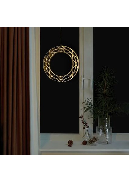 Strala LED Asılabilir Işık Beyaz 37 cm Pilli Halka indirimleri