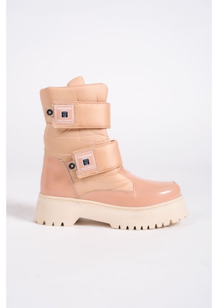 Lumı Cırt Cırtlı Suya ve Soğuğa Dayanıklı Paraşüt Kumaş Rugan Kadın Bot Tt Ten modelleri