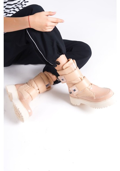 Lumı Cırt Cırtlı Suya ve Soğuğa Dayanıklı Paraşüt Kumaş Rugan Kadın Bot Tt Ten indirimleri