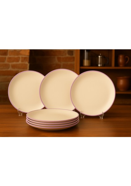 Sesamos 6 Lı Pasta Seti- 20 Cm. Lila