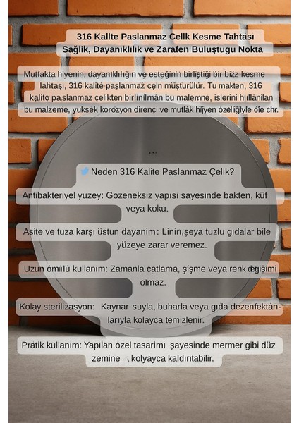 316 Kalite Krom Paslanmaz Kesme Tahtası fiyatları