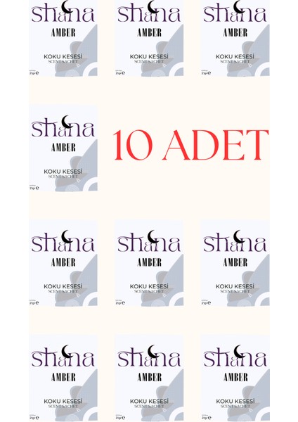 10'lu Amber Dolap Ayakkabılık ve Çekmece Parfümlü Kese Kokusu Oda Koku Kesesi