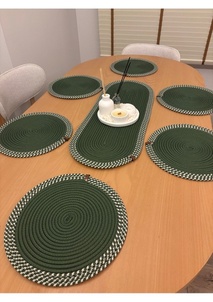 Herakles 6 Adet Supla+Runner Set 33 cm -Amerikan Servis Hasır