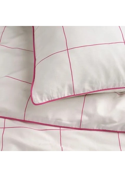 Bredvecklare Tek Kişilik Nevresim Seti Beyaz Pembe 150 x 200/50 x 60 cm fiyatları