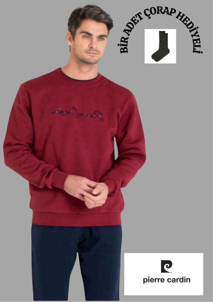 Bisiklet Yaka Cepli Üç Iplik Eşofman Takımı THCL6VR10PC5VR