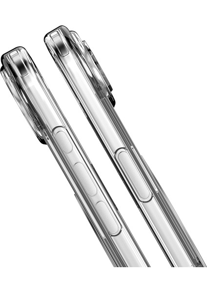 iPhone 17 Air Uyumlu Kılıf M-Safeli Standlı Airbag Tasarımlı Mutural Fresh Serisi Kapak Şeffaf