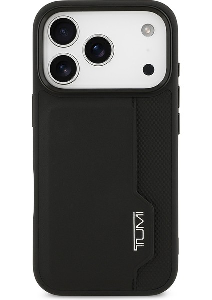 iPhone 17 Pro Uyumlu Kılıf Tumı Orjinal Lisanslı Deri Dikey Kartlıklı Kapak Siyah modelleri