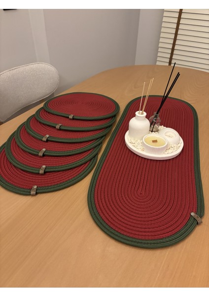 Herakles 6 Adet Supla+Runner Set 33 cm -Amerikan Servis Hasır