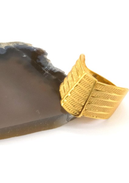 Çelik Yüzük Kadın Altın Kaplama Trabzon Model YZK-505 fiyatları