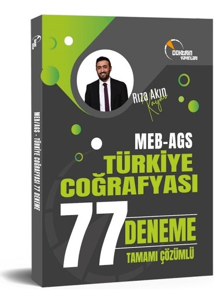 Doktrin Yayınları Meb-Ags Türkiye Coğrafyası 77 Deneme Çözümlü - Rıza Akın Kayar Doktrin Yayınları