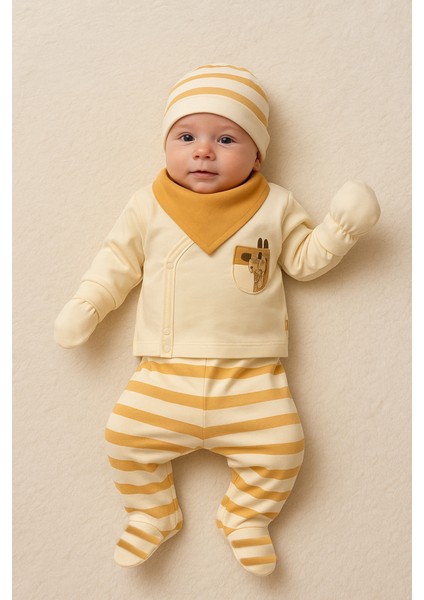 Zebra Cep Nakışlı Bere Pantolon Çizgili 5 Li Zıbın