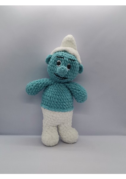 Amigurumi Şirinler Oyuncak El Yapımı Örme Kadife İp