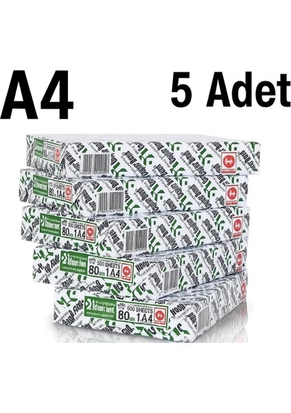 A4 Kağıt Copier Bond 80 Gr/m² (5 Paket)