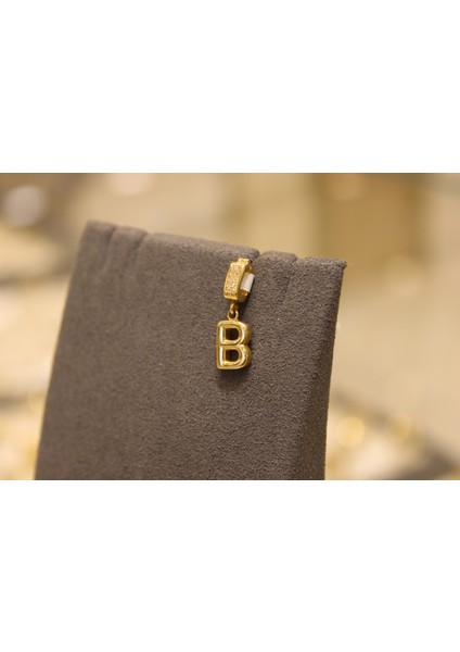 14 Ayar Altın Harf Kolye Ucu