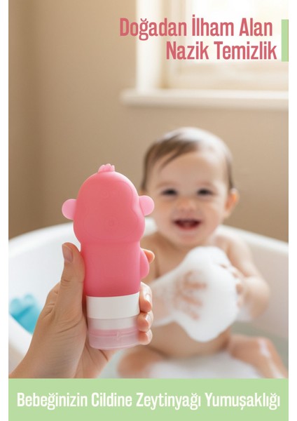 Baby Minik Dostlar Seyahat Seti | %100 Doğal Zeytinyağlı, Nazik ve Göz Yakmayan Bebek Saç ve Vücut Şampuanı (3×89 Ml) fırsatları