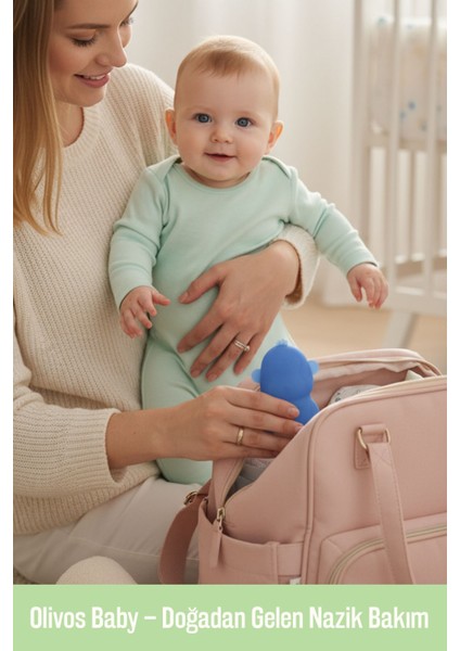 Baby Minik Dostlar Seyahat Seti | %100 Doğal Zeytinyağlı, Nazik ve Göz Yakmayan Bebek Saç ve Vücut Şampuanı (3×89 Ml)