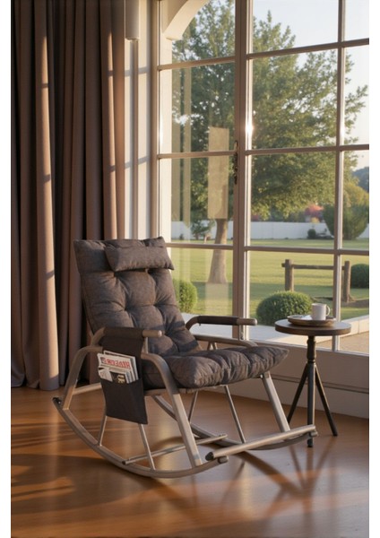 Dicle Cepli Pofuduk Minderli Sallanan Sandalye Tv Koltuğu Antrasit fiyatları