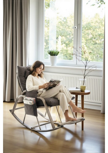 Dicle Cepli Pofuduk Minderli Sallanan Sandalye Tv Koltuğu Antrasit modelleri