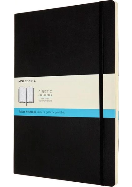 Klasik Noktalı Defter, Yumuşak Kapak Xxl 21,6 x 27,9 cm Siyah