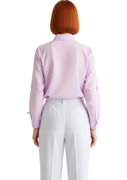 Kadın Dokuma Gömlek Fiyonk Detayları Ile Günlük ve Özel Anlarınıza Zarafet Katın Dayanıklı fiyatları