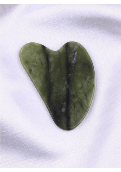 Yeşim Doğal Taş Gua Sha Yüz Jade Masaj Taşı