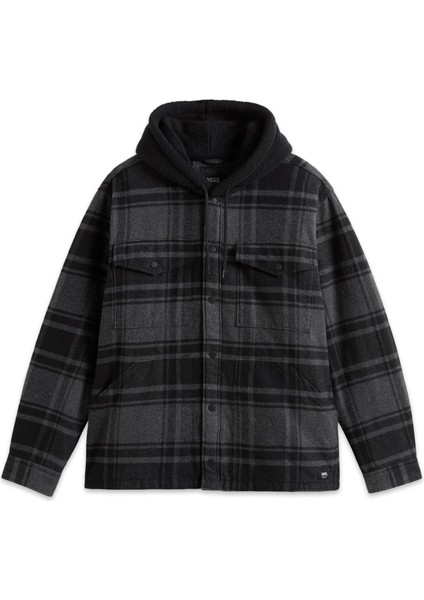 VN000P7V Piedmont Hooded Plaid Shacket Siyah Erkek Ceket fırsatları