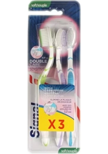 Signal Diş Fırçası 3'lü Double Care Sensitive Soft fiyatları