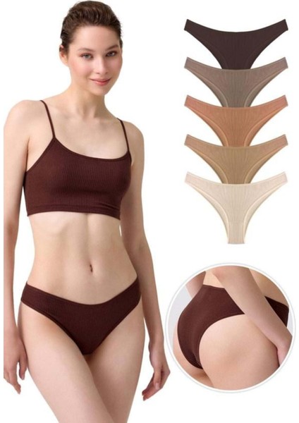 Kadın Pamuklu ve Likralı Fitilli Kaşkorse Tanga Kü fiyatları